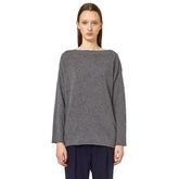 Alpha Studio Gray Cashmere Sweater - Sweaters