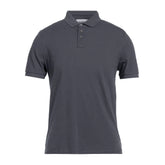 Alpha Studio Gray Cotton Polo Shirt - IT48 | M - Polos