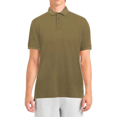 Alpha Studio Green Cotton Polo Shirt - Polos