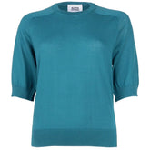 Alpha Studio Green Cotton Sweater - Sweaters