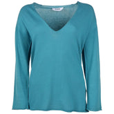 Alpha Studio Green Cotton Sweater - Sweaters