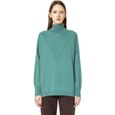 Alpha Studio Green Silk Sweater - Sweaters