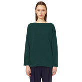 Alpha Studio Green Silk Sweater - Sweaters
