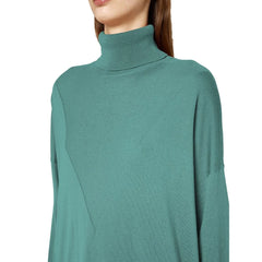 Alpha Studio Green Silk Sweater - Sweaters