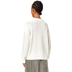 Alpha Studio White Recycled Wool Women Sweater - IT46 | L - Sweaters