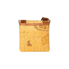 Alviero Martini Prima Classe Beige Leather Shoulder Bag - Shoulder Bags