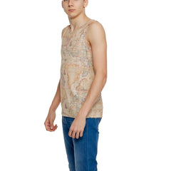 Alviero Martini Prima Classe Beige Polyester Tank Top - IT54 | XXL