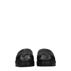 Alyx Black Leather Slippers Sandals