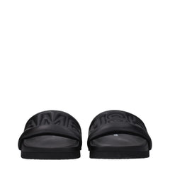 Ambush Black Leather Slippers Sandals