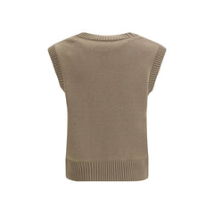 Ami Paris Beige Fleece Wool Sweatshirt