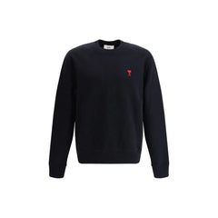 Ami Paris Black Cotton Sweatshirt
