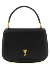 Ami Paris Black Cowhide Handbag