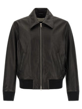 Ami Paris Black Lamb Leather Leather Jacket