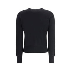 Ami Paris Black Merino Wool Cardigan