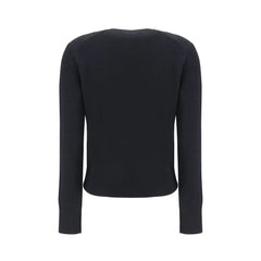 Ami Paris Black Merino Wool Sweatshirt