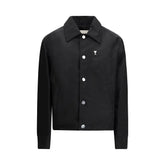 Ami Paris Black Polyamide Shell Jacket - Trucker Jackets