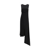 Ami Paris Black Viscose Casual Dress