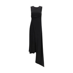 Ami Paris Black Viscose Casual Dress