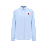 Ami Paris Blue Cotton Dress Shirt - L