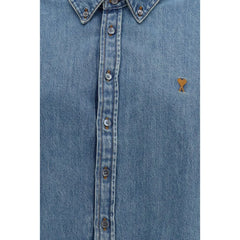 Ami Paris Blue Denim Shirt - M