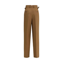 Ami Paris Brown Wool Casual Pants - IT36 | XS - Trousers