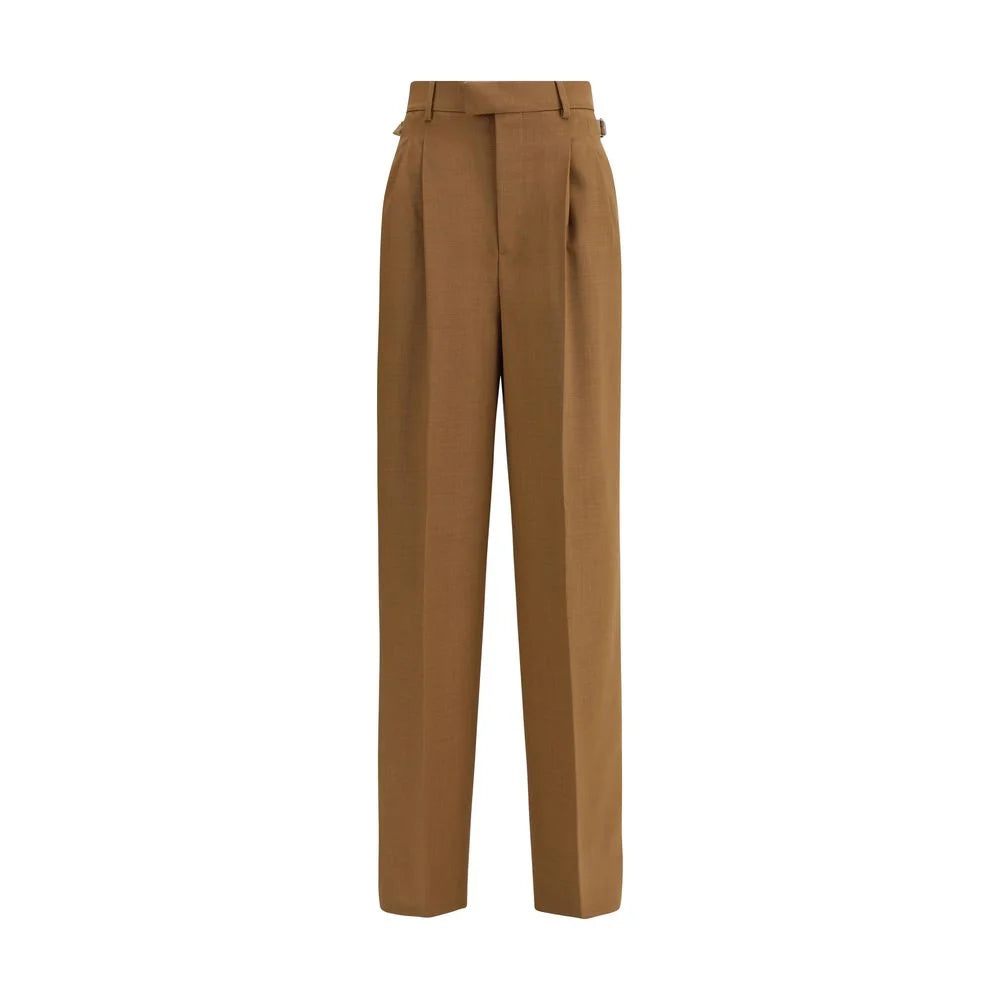 Ami Paris Brown Wool Casual Pants - IT36 | XS - Trousers