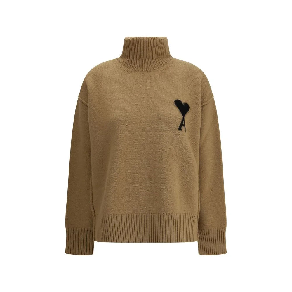 Ami Paris Ami De Coeur Turtleneck Sweater - L - Sweaters