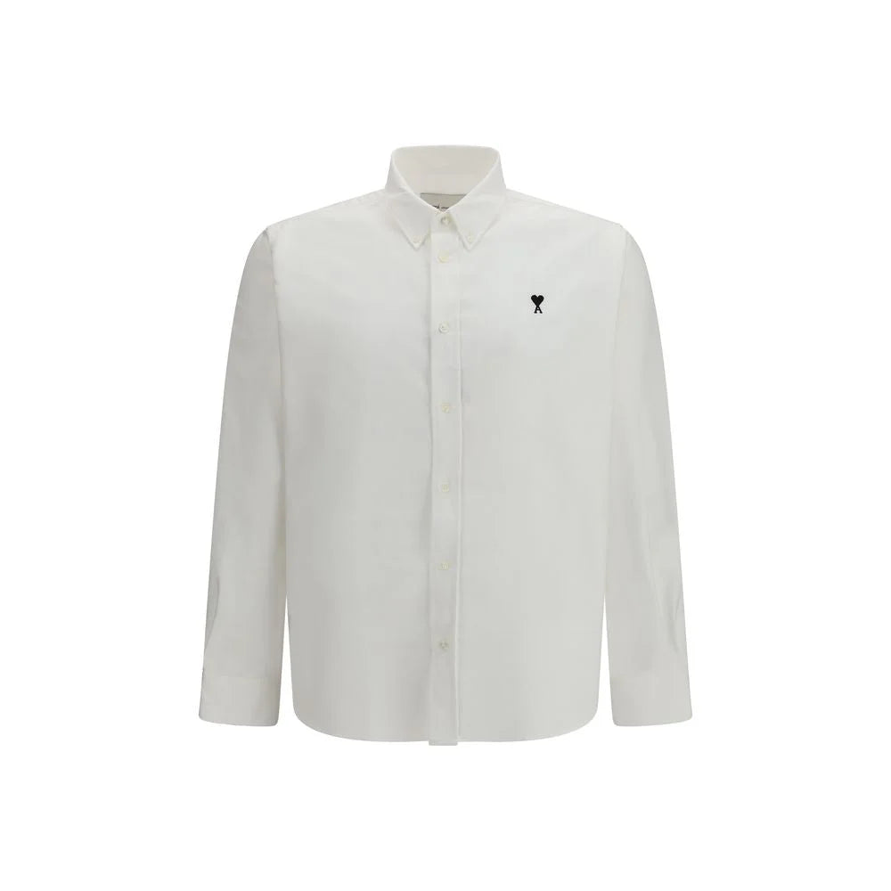 Ami Paris White Cotton Dress Shirt - 39