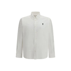 Ami Paris White Cotton Dress Shirt - 39