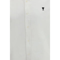 Ami Paris White Cotton Dress Shirt - 39