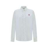 Ami Paris White Cotton Dress Shirt - L