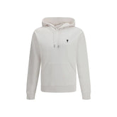 Ami Paris White Cotton Sweatshirt - L