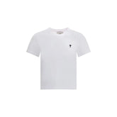 Ami Paris White Cotton T-Shirt