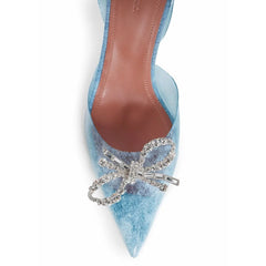 Amina Muaddi Blauwe Plexiglas Pumps met Hoge Hak - EU36/US6