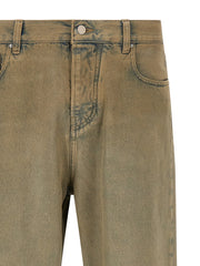 Amiri Beige Cotton Straight-Leg Jeans