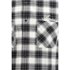 Amiri Black Cotton Pattern Shirt - M