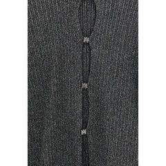 Amiri Black Viscose Cardigan