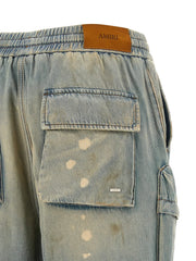 Amiri Blue Cotton Flared Jeans