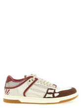 Amiris låga sneakers i flera färger av nötkreatursläder med en paneldesign och signaturlogodetaljer för män.