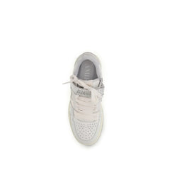 Amiri White Calf Leather Bos Taurus Athletic Sneakers