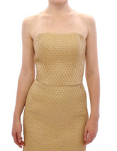 Andrea Incontri Beige Silk Cami Tank Top - IT40|S - Tank Tops