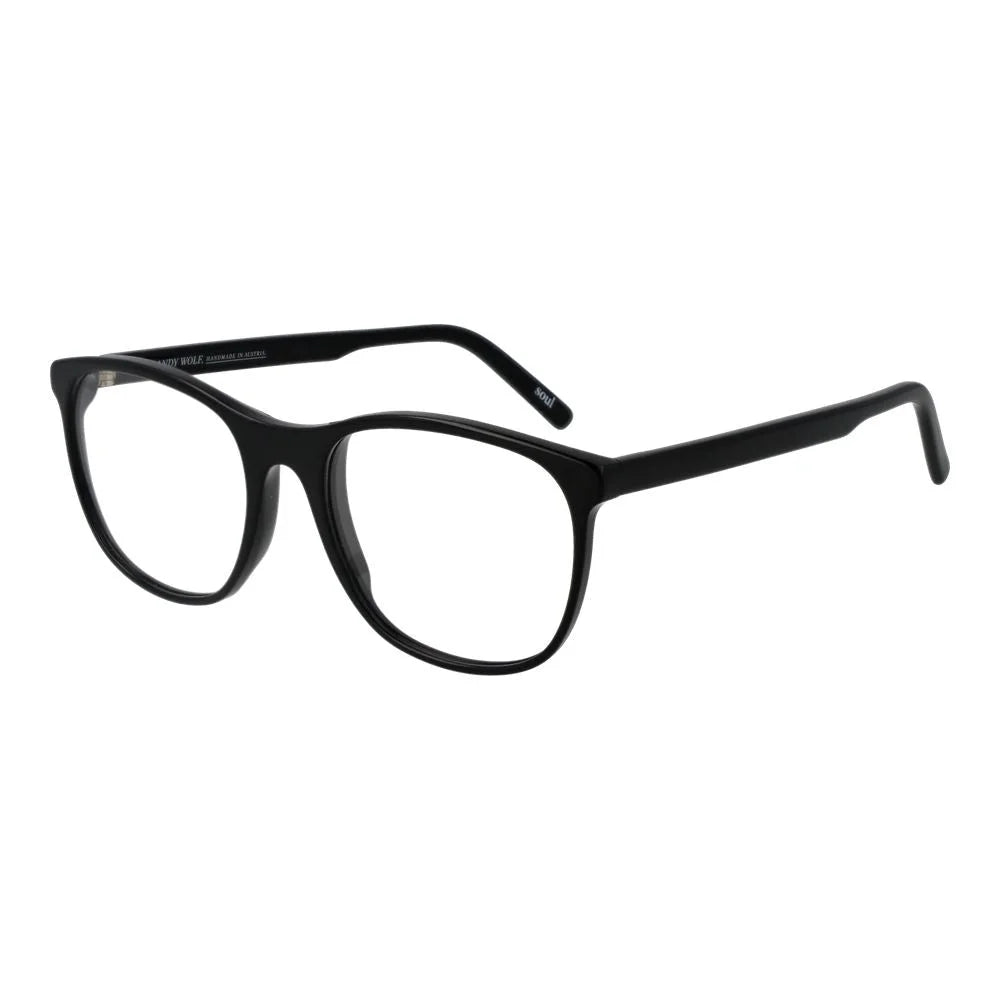 Andy Wolf Black Unisex Glasses Frame - Eyeglasses