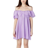 Aniye By Purple Polyester Short Dress - IT40 | XS