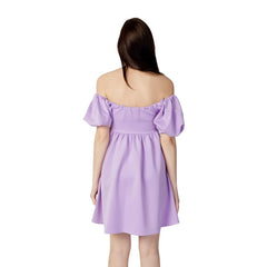 Aniye By Purple Polyester Short Dress - IT40 | XS