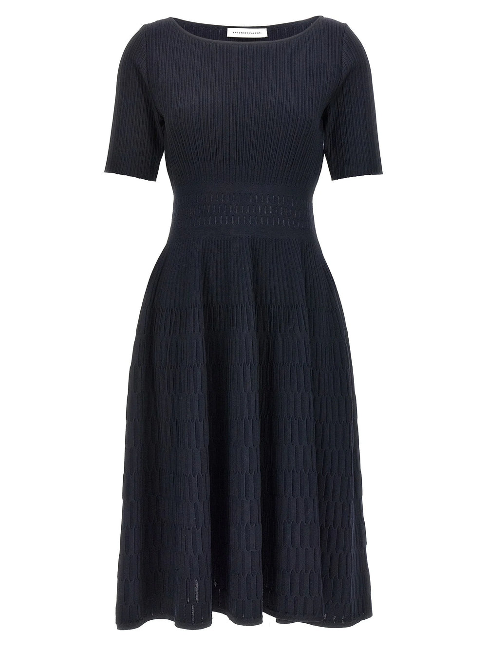 ANTONINO VALENTI Blue Viscose Midi Dress - IT38