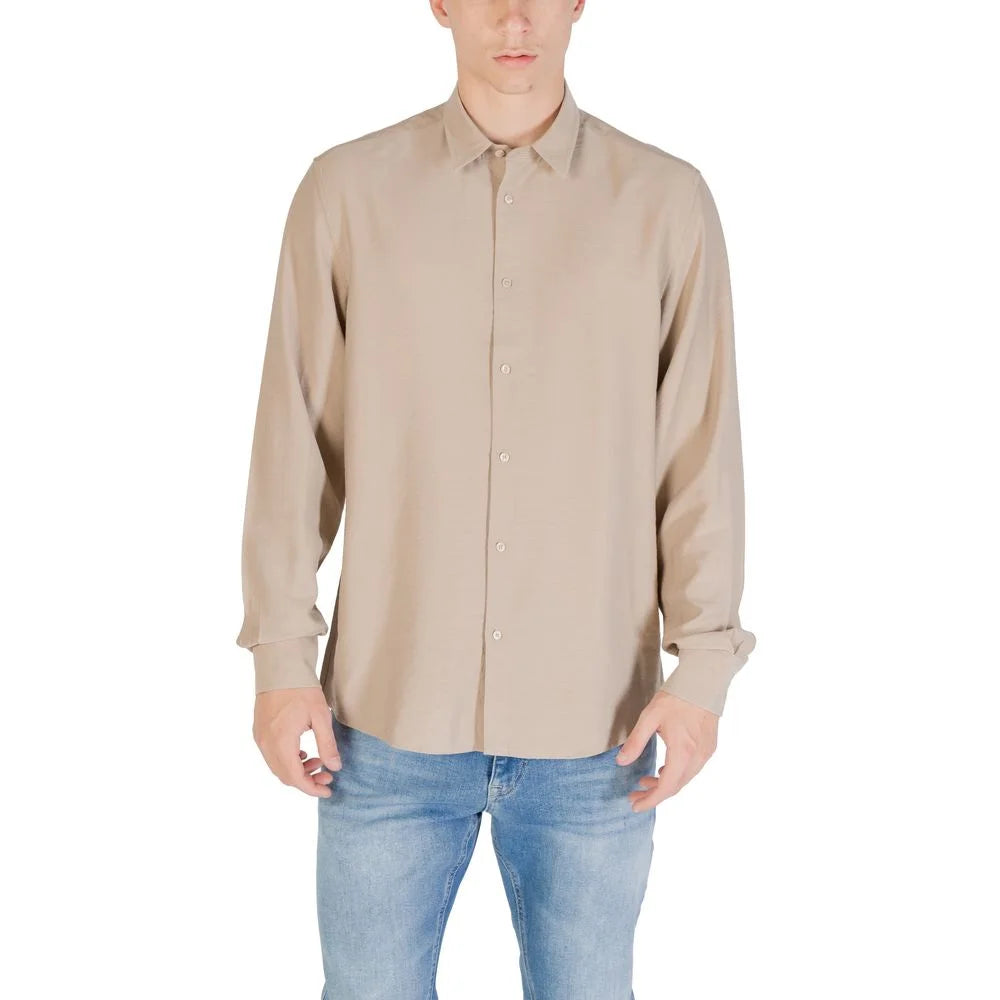 Antony Morato Beige Viscose Shirt - Shirts