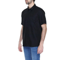 Antony Morato Black Linen Shortsleeve - Shirts