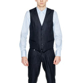 Antony Morato Black Linen Waistcoat - IT48 | M - Vests