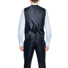 Antony Morato Black Linen Waistcoat - IT48 | M - Vests
