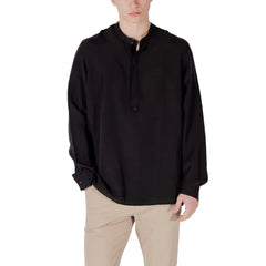 Antony Morato Black Lyocell Shirt - Shirts